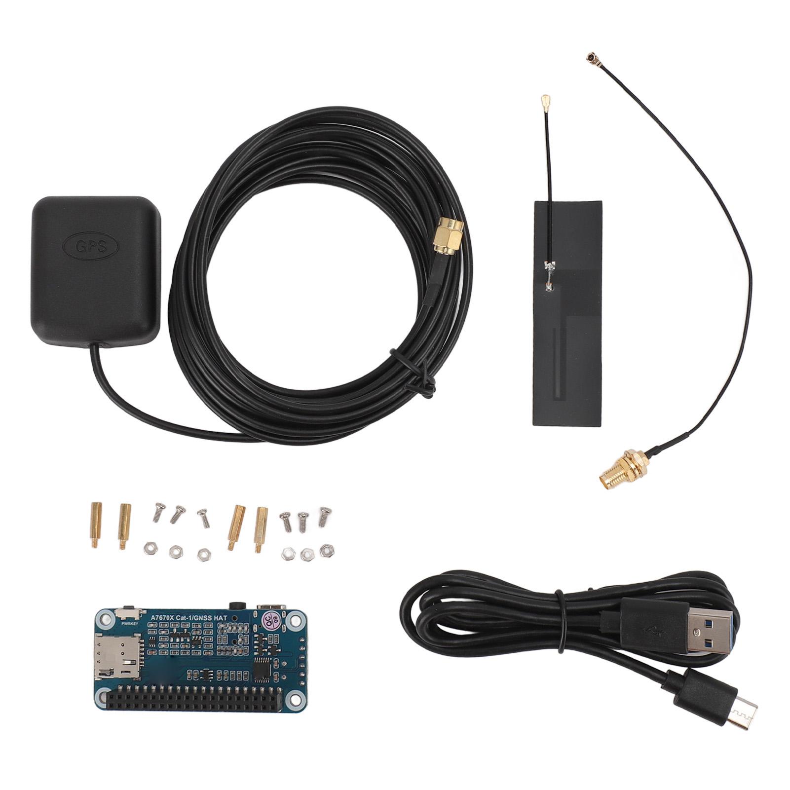 

GSM GPRS GNSS HAT Based On A7670E Module Cat 1 2G Support Positioning Expansion Board with GPS FPC