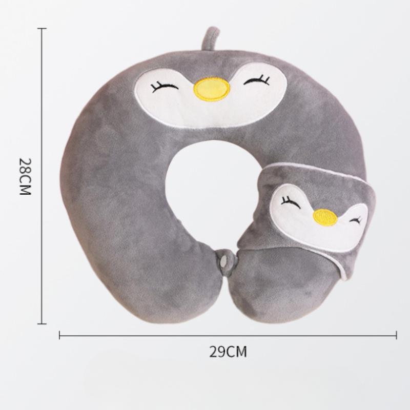 Poduszka podróżna przenośna wygodna poduszka pod szyję dla dorosłych i dzieci śliczna poduszka pod szyję do spania w podróży i na kempingu