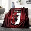 Lion Shield Genoa Flannel Blanket, Soft Polyester, Modern Design, All-Season for Camping, Travel, Gifts for holidays or birthdays