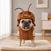 Jijijing 1 Set Funny Cockroach Pet Costume, Adjustable Headgear And Sleeveless Tank Top, Plush Cozy Outfit for Small Medium Dogs Cats Party Wear