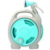15M Retractable Water Hose Reel with Universal Joint Sets Portable Cart for Car Wash Gardening and Garden Storage