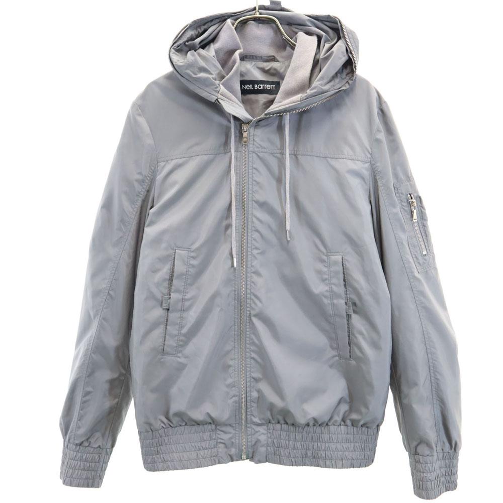 NEIL BARRETT Flight jacket S gray Parker Men's Used