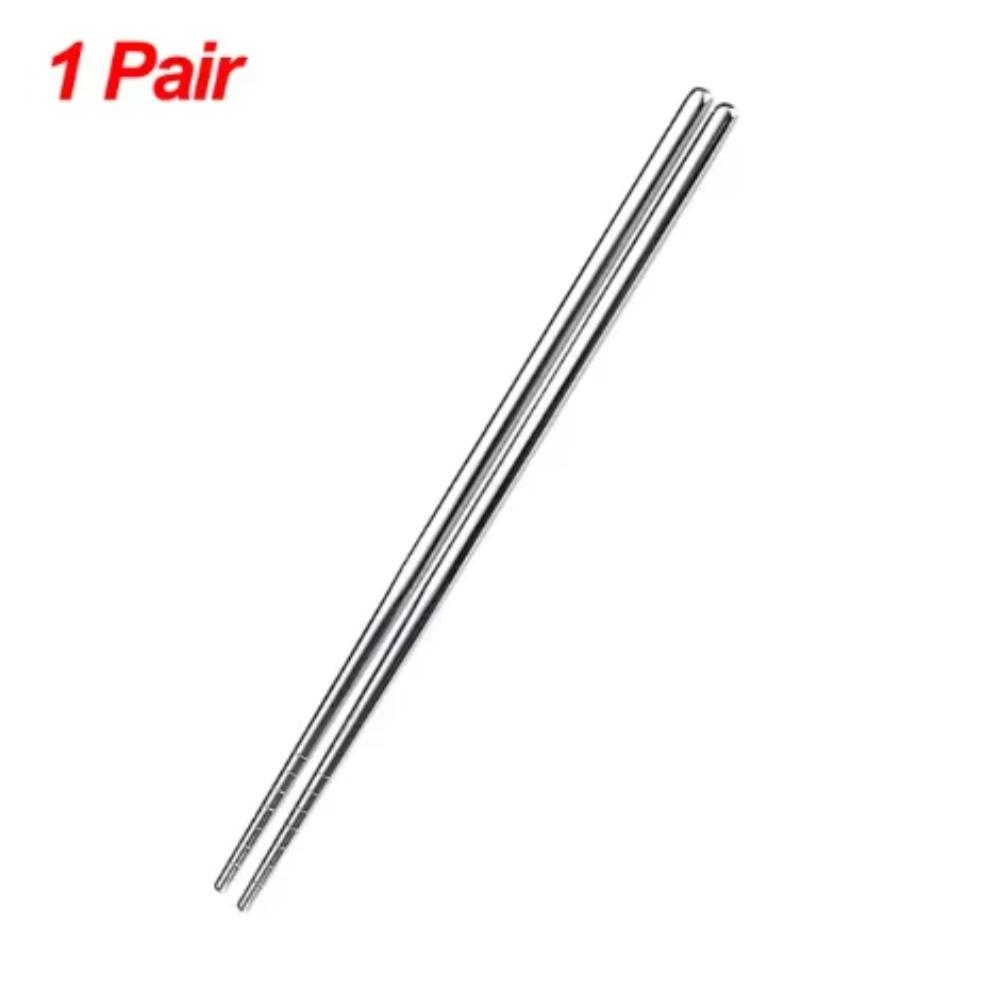 Lightweight Chopsticks Stainless Steel Chopsticks Reusable Easy to Use Nonslip Dishwasher Safe for Home Kitchen Hotel Restaurant