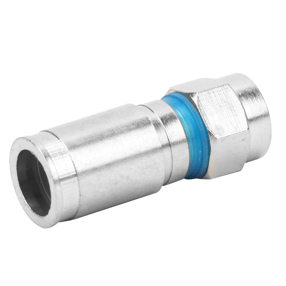 10 Pcs RG6 UK Squeezed Type F Connector F Cable Antenna Video Satellite Adaptor (F 008)