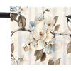 1 Panel Retro Branch Bird Window Valances, Floral Nature Animal Window Treatment Decor Curtains Rod Pocket Valances for Kitchen/Living Room, 54" X
