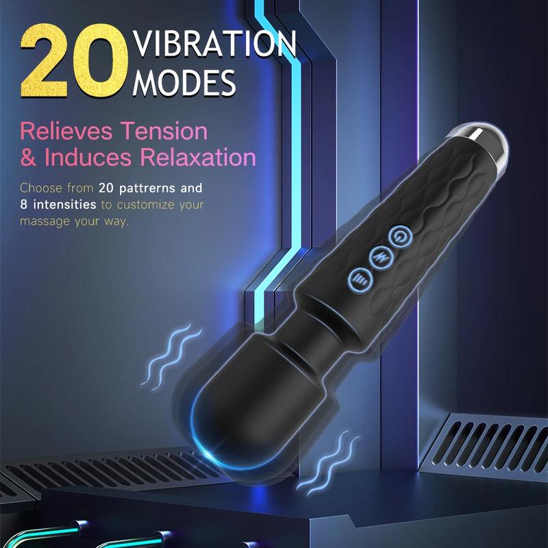 Powerful AV Magic Wand Vibrator Female G-spot Massager Clit Clitoris Stimulator Water Resistant Masturbator For Women Sex Toys