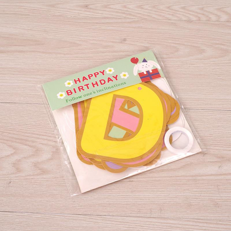 Boho Daisy Flower Garland Children's Birthday Party Pull Flags Happy Birthday Bunting Banner Spring Daisy Party Decorations