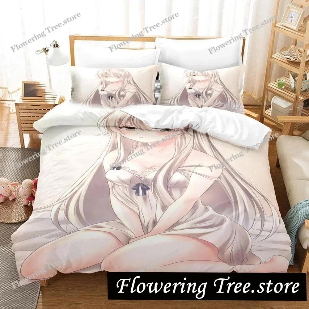 3D Printed Yosuga No Sora Kasugano Bedding Set Anime Duvet Cover Double Twin Full Queen King Adult Kids Quilt Cover029963