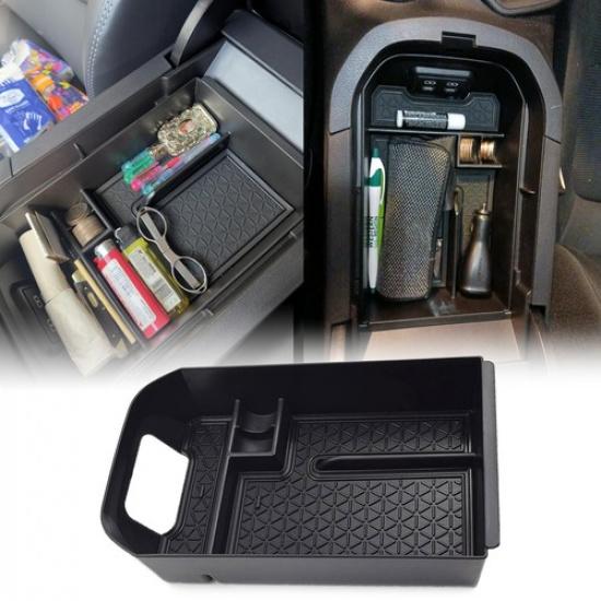 Armrest Storage Tray Box Black For -2024 Toyota RAV4 & -2024 RAV4 Prime