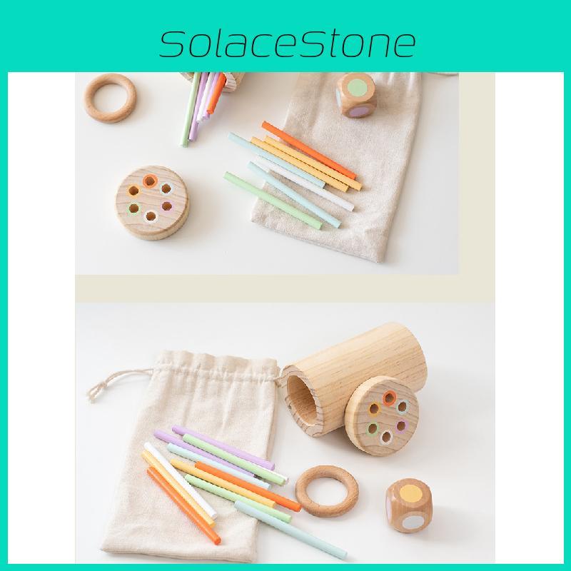 Wooden Take Color Balance Stick Game Children Puzzle Toy Set For Kids Fine Motor Skills And Concentration Development