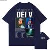 Dei V Quien Es Dei V Tour 2026 T shirt for Unisex Women Hiphop Streetwear Oversized Tops 100 Cotton TShirt EDV3