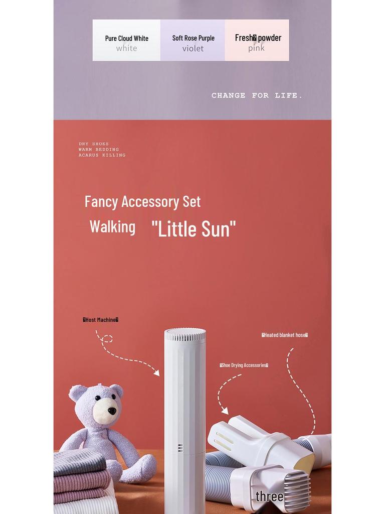 Portable Mini Foldable Clothes and Shoes Dryer for Travel and Dorm Use