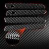 4pcs Carbon Fiber Car Door Handle Stickers For BYD Seal 22-25
