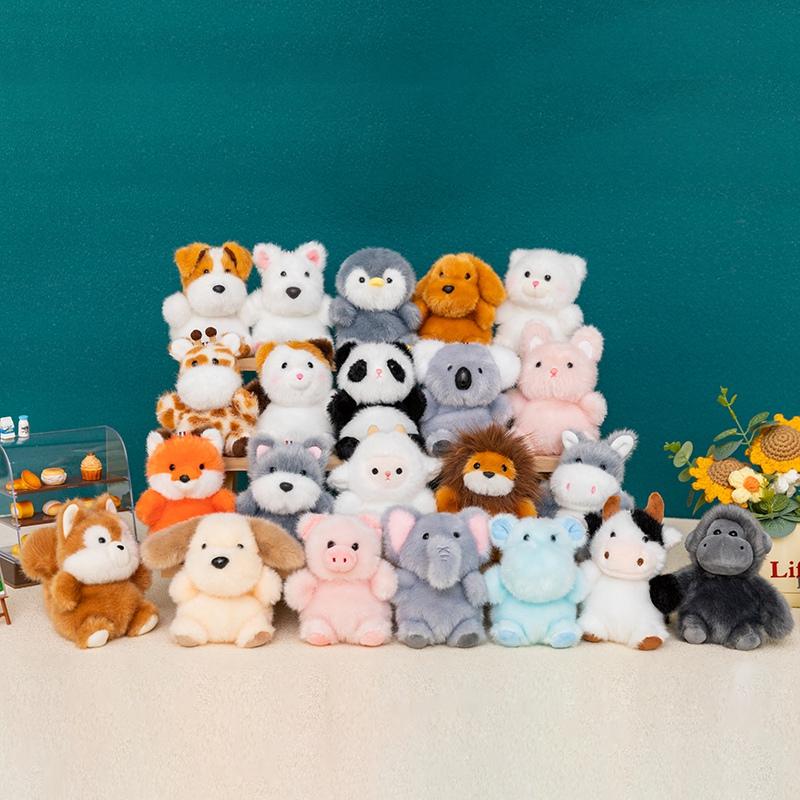 Animal Series Plush Toys 10Cm Cute Stuffed Doll Backpack Pendant Keychain Home Decor Toys Adorably Birthday Surprise Gifts