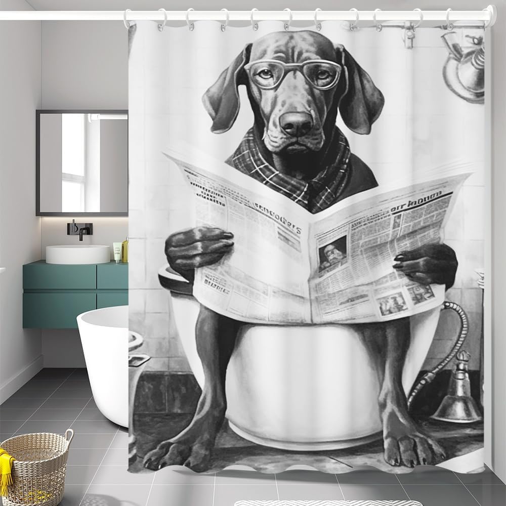 Black Cat Shower Curtain for Bathroom Bathtub,Cat Shower Curtain for Bathroom with Fabric Shower Curtains Set Waterproof