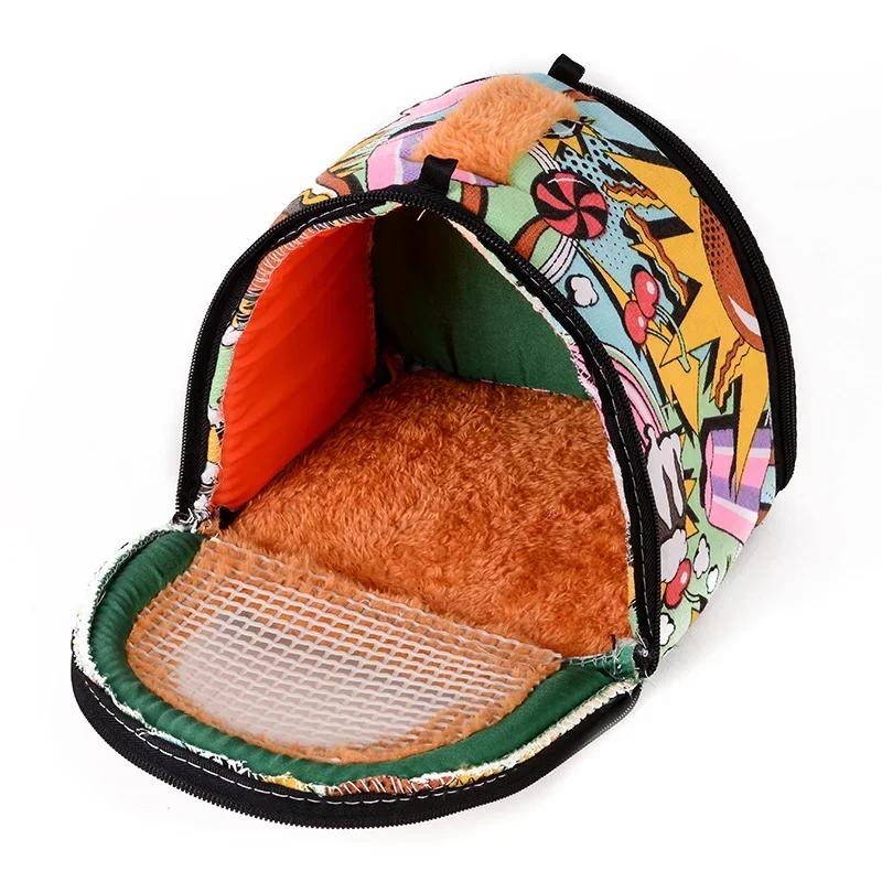 Kleiner Haustierkorb Atmungsaktive Hamster-Reisetasche Zwerghamsterkäfig Meerschweinchen Haustiertransporttasche Kaninchen Frettchen Kaninchen Papagei Tragebeutel