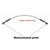 Motorcycle Steel Hydraulic Brake and Clutch Hoses, Equipped with Two M10 Brake Screws, Suitable for All Types of Motorcycles.