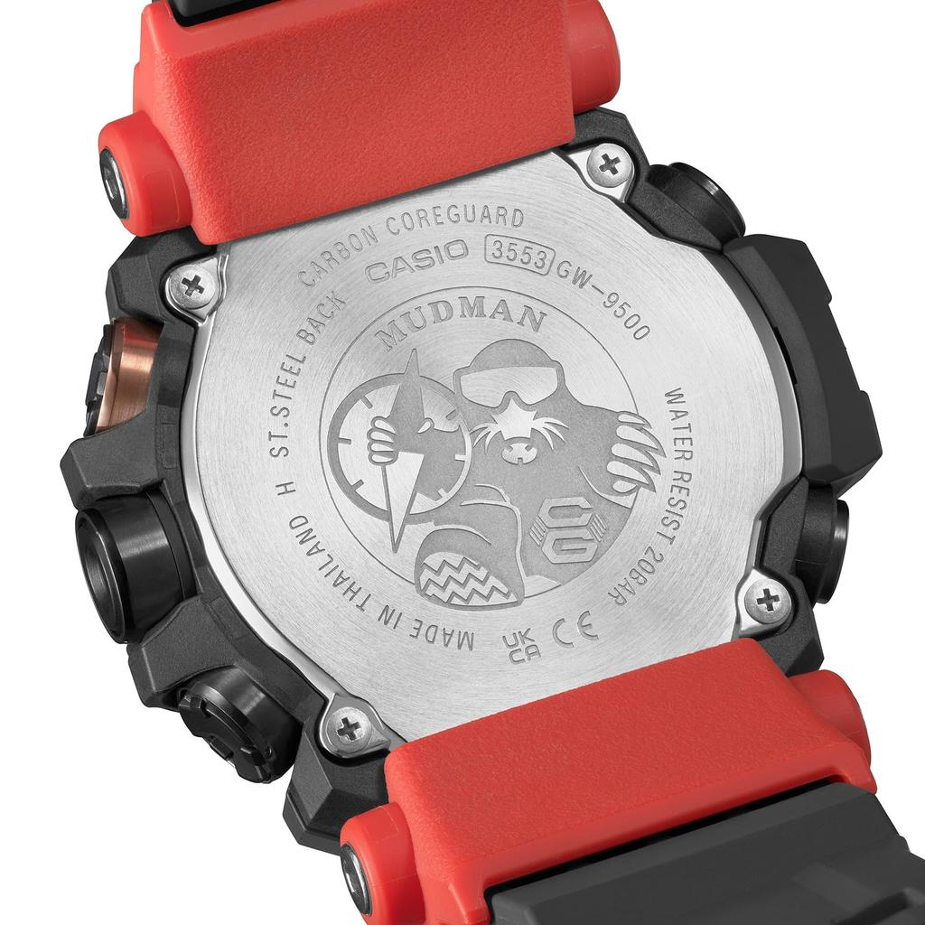 Master of G MUDMAN Casio Solar Radio Digital Watch Red Black Reimported Overseas Model G-SHOCK G-Shock GW-9500-1A4 [Item]