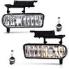 G-PLUS Fog Lights Lamp Left Right Compatible With Chevy Silverado 1500/2500 1999-2002/Fit Chevy Silverado 3500 2001-2002/Fit Chevy Tahoe/Suburban