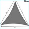 Shade sail sunshade gray premium canopy garden 5x5x7m