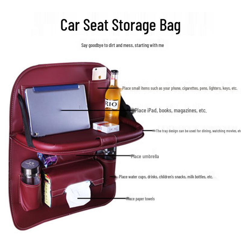 Car Seat Backrest Storage Bag - Multi-functional Hanging Organizer