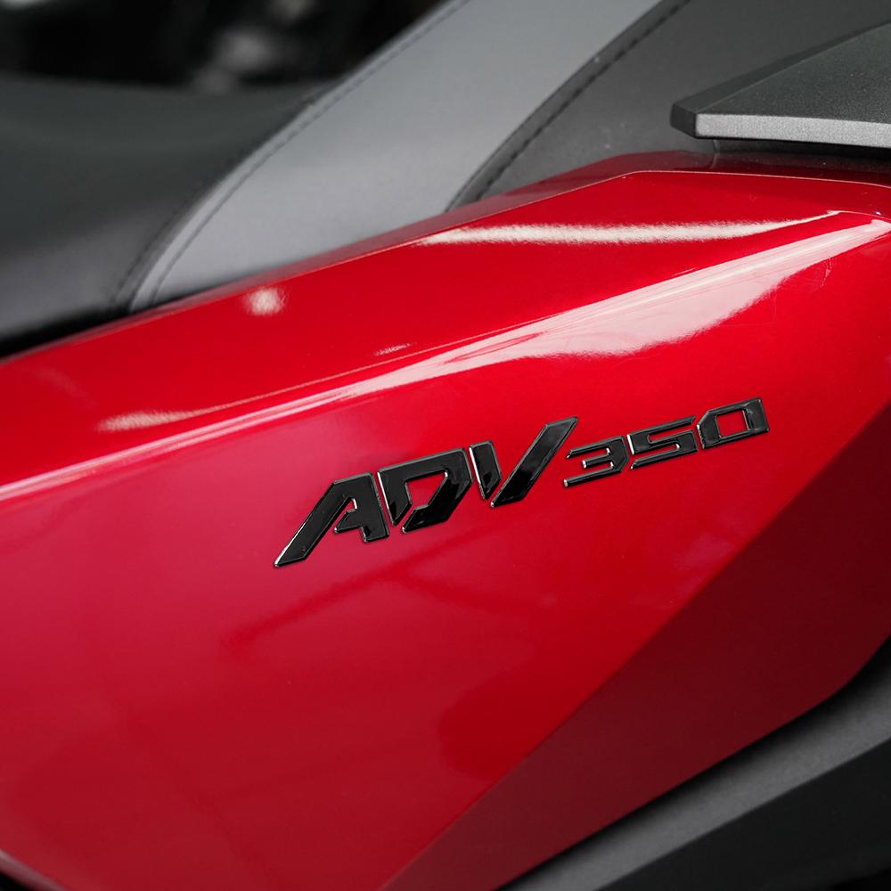 3D Raised ADV350 Stickers for Honda, 4 Colors Silver/Black/Gold/Red Motorcycle Emblem Decals, Scooter Body Decor Badge ajb256