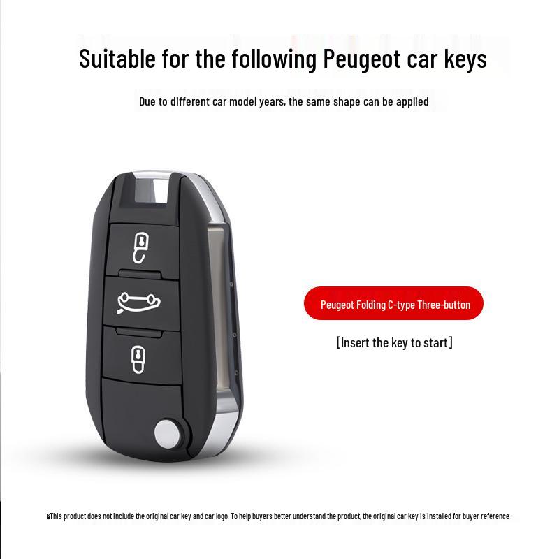 Dongfeng Peugeot Key Case for 308, 2008, 3008, 408, 301 Models