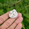 Rainbow Moonstone Gemstone 925 Silver Wedding New Solitaire Flower Ring Jewelry