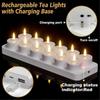 Rechargeable Tea Lights Candles, 12 Pcs Rechargeable Candles