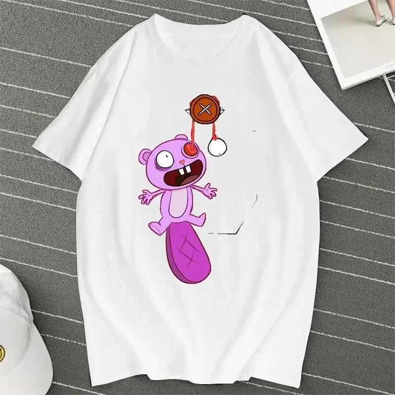 Arrival Mens Clothes Tee Shirt Graphic T-Shirts Men Tshirt for Men Ropa Hombre Tree Friends Candy Kills Cartoon Graphic 70260