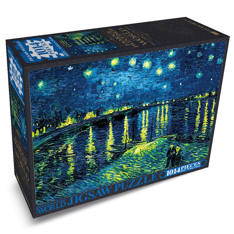 1014 Piece Jigsaw Puzzle - Starry Night On the Rhone, Popular Korean Puzzle