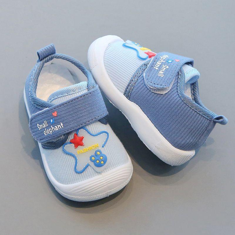 

Новая детская обувь для ходьбы для мальчиков и девочек - это обувь из дышащей ткани на мягкой подошве, которая будет издавать звук. 21 синий