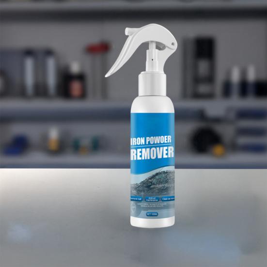 100ml Automotive Rust Remover Spray, Car Rust Removal Spray, Iron Powder Remover, Fast-Acting Iron Rusts Cleaner for Wheels, Rims, Metal, Safe