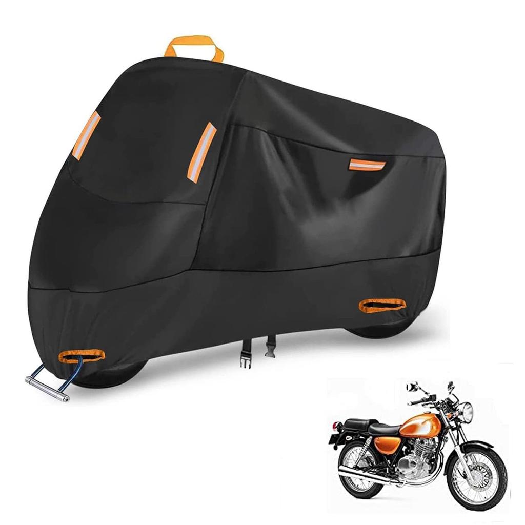 Motorcycle Cover, Compatible with Suzuki ST250 E Type, Heat Resistant, Extended, Windproof Belt, Waterproof,