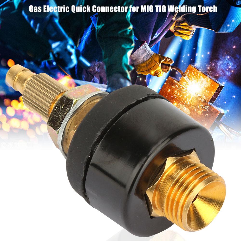 1Pc Gas Electric Quick Connector  *1.5 MIG TIG Welder Torch Consumables