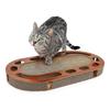 Cat Playground Cat Toy Interactive Cat-scratching Board for Cats Cardboard|wood Color, Silver,|