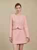 NOUVE A Line Tweed Skirt - Pink