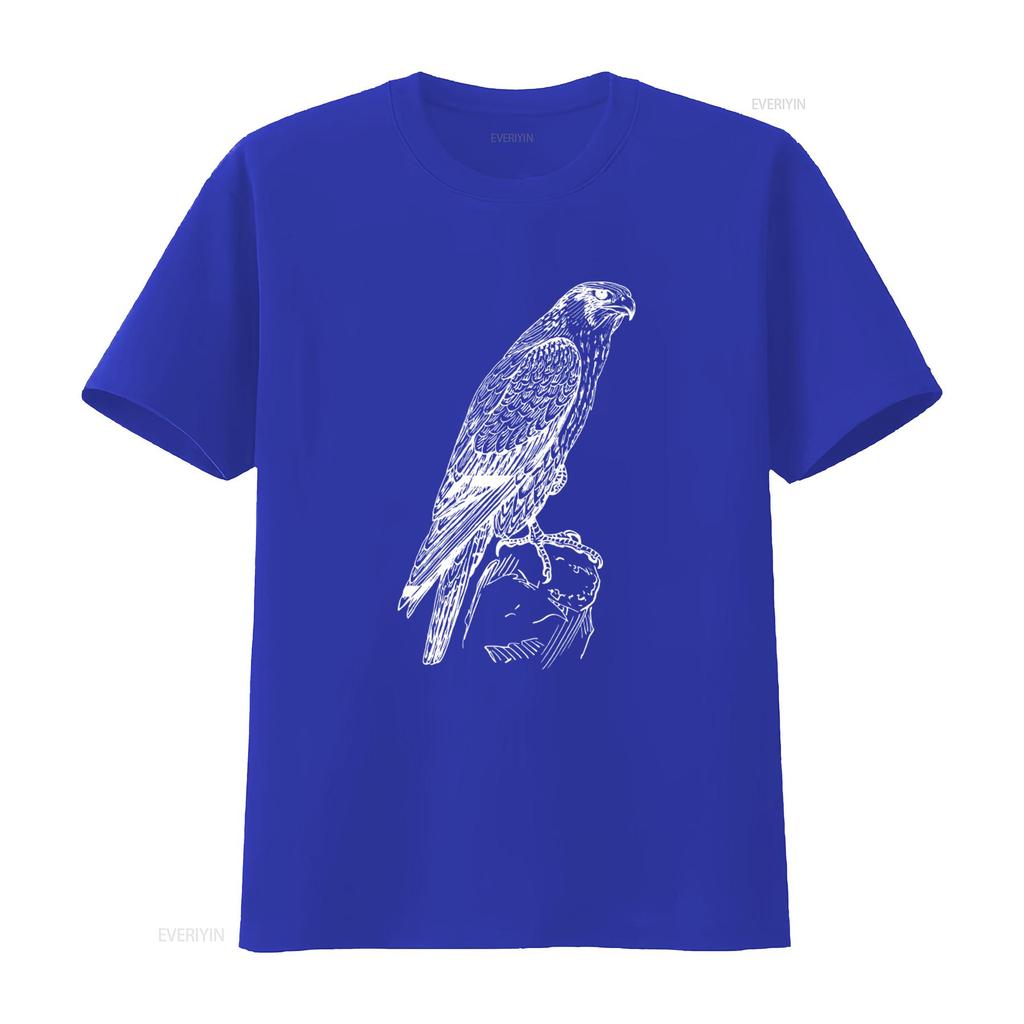 Premium Wanderfalke Ornithologie Falkner Vogel Liebhaber T-Shirt vintage Gewaschen Streetwear Mann Stilvolles Oberteil Für Jeden Tag