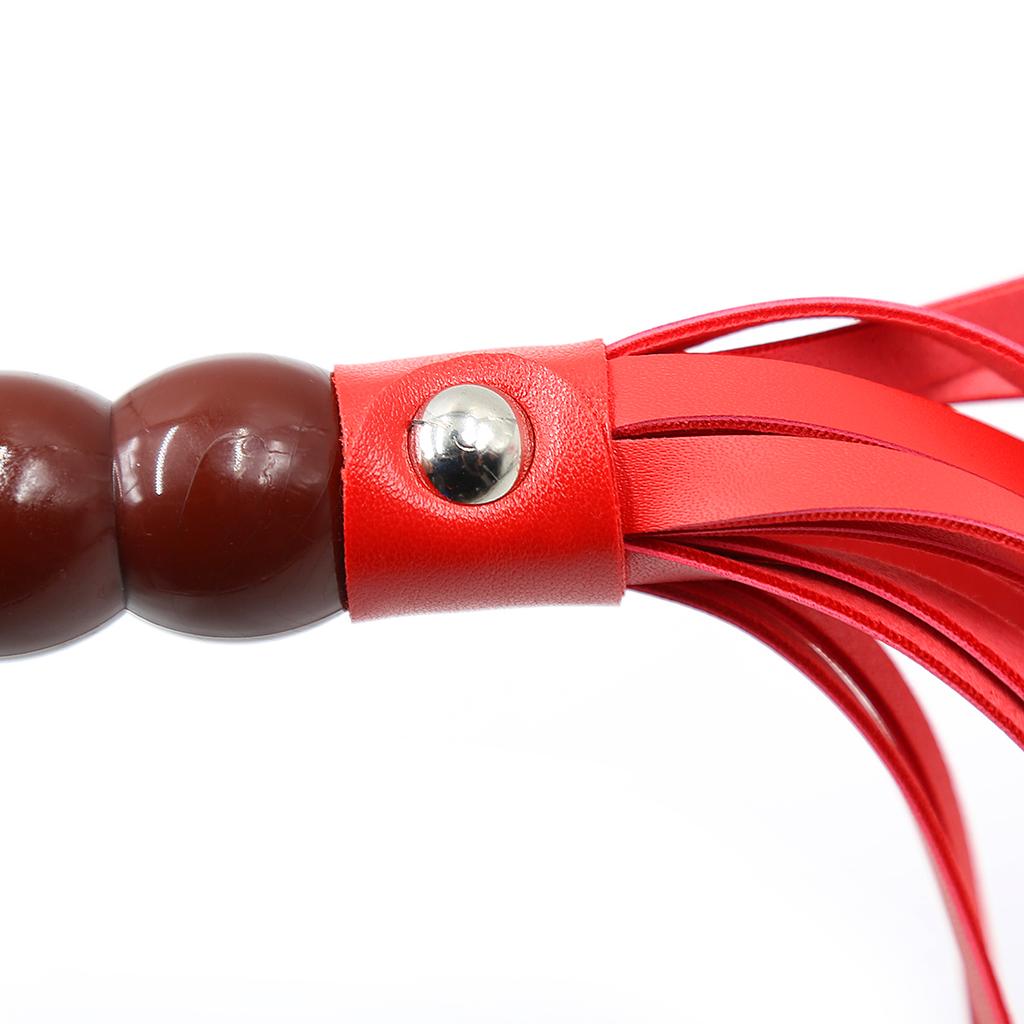 VaHppy Adult Sex Toys SM  Products Whip 63CM 90g PU Queen Tease Couple Flirting Spanking Tassel Tail Delicate Gourd Handle