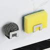2pcs Metal Sponge Storage Holder Self Adhesive Sink Storage Holder Drain Drying Rack  Kitchen Use