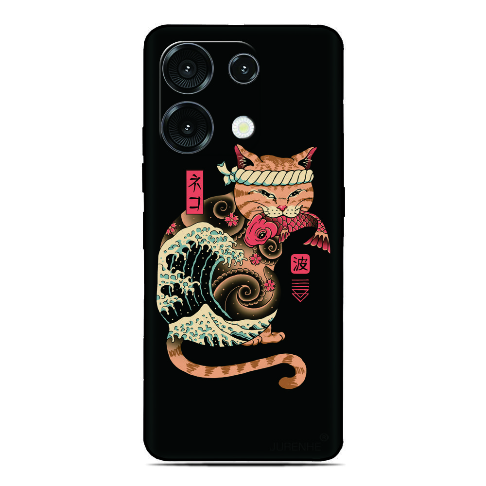 Samurai Cat Phone Case For Ulefone Note 20 19 18 Ultra 10 12 13 14 15 16 17 Pro 13P 12P 11P 10P Silicone Soft Back Cover