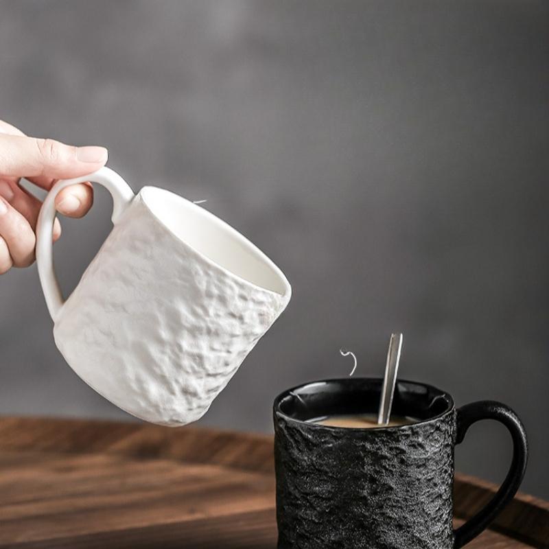 High-color Cup Home Water Cup Ceramic Couple Mug Large Capacity Coffee Mug Tea Cup Premium Feeling Niche Mugs