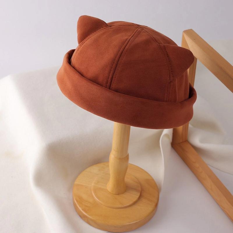 Cute cat ears melon hat children's versatile landlord hat street hip hop trendy hat sweet cool landlord hat