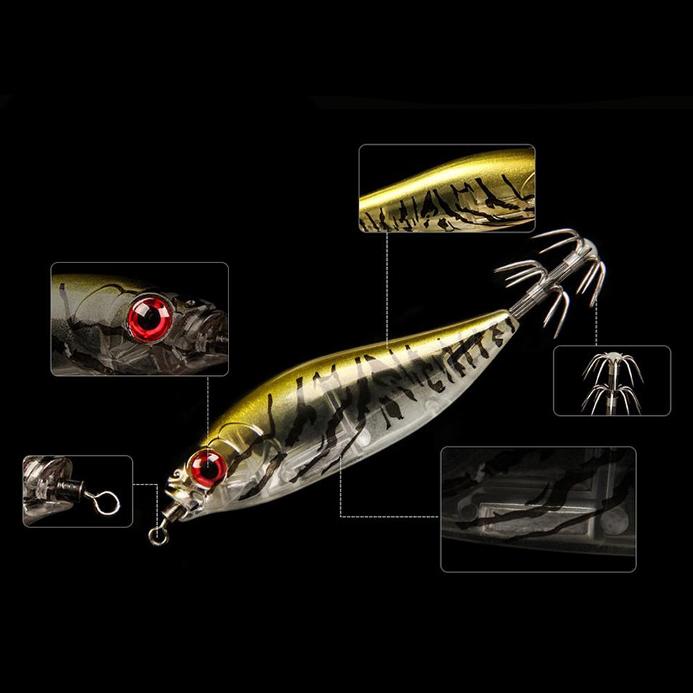 10Pcs Squid Bait 55mm 5.5g UV Squid Jig Artificial Bait Sea Fishing Lure Octopus Webfoot EGI Cuttlefish Fishing Lure Accessories