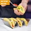 Stainless Steel Taco Holder Stand Mexican Roll Rack Taco Holder Wave Shape Taco Tray Mexican Food Rack Cake Rack Kitchen Gadgets