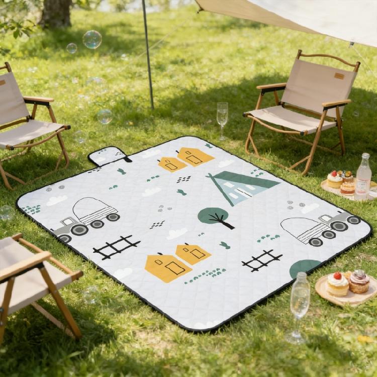 Large 200x150cm/200x200cm Foldable Outdoor Blanket Waterproof Sand Resistant for Adults Ideal for Park Beach Festivals