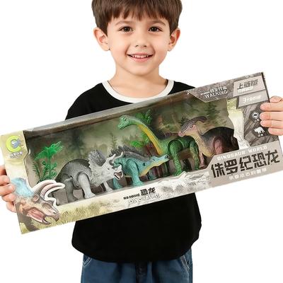 Dinosaur World Kinetic Play Set, Walking Cute Animal Toys, Moving Dinosaur Educational Toys, Interactive Playsets for Kids