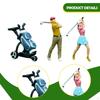 1/64 Figure Model Kit Diorama Scenery Man Woman Golfer Train Railway Micro Landscape Accessories
