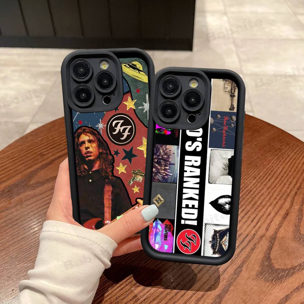 Band F-Foo F-Fighters Classic Rock Phone Case For IPhone 17 16 15 14 13 12 11 Pro Max Plus Silicone Shockproof Case