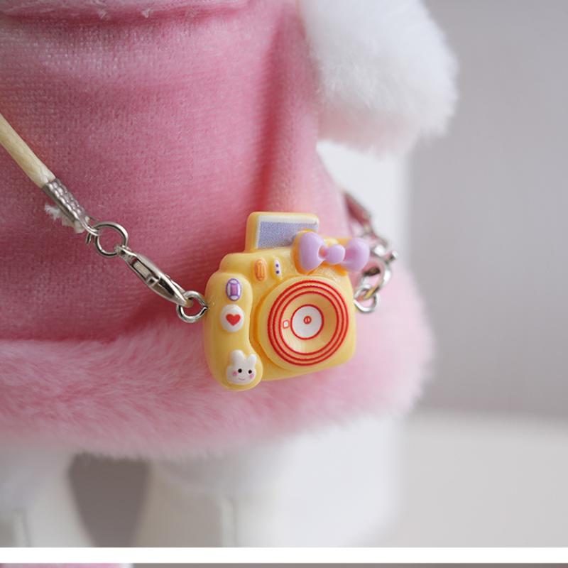 1Pcs Camera Skirt Doll Kt Cat Keychain 18Cm Girl Long Legs Hello Kitty Plush Pendant Bag Hanging Decoration Holiday Gift